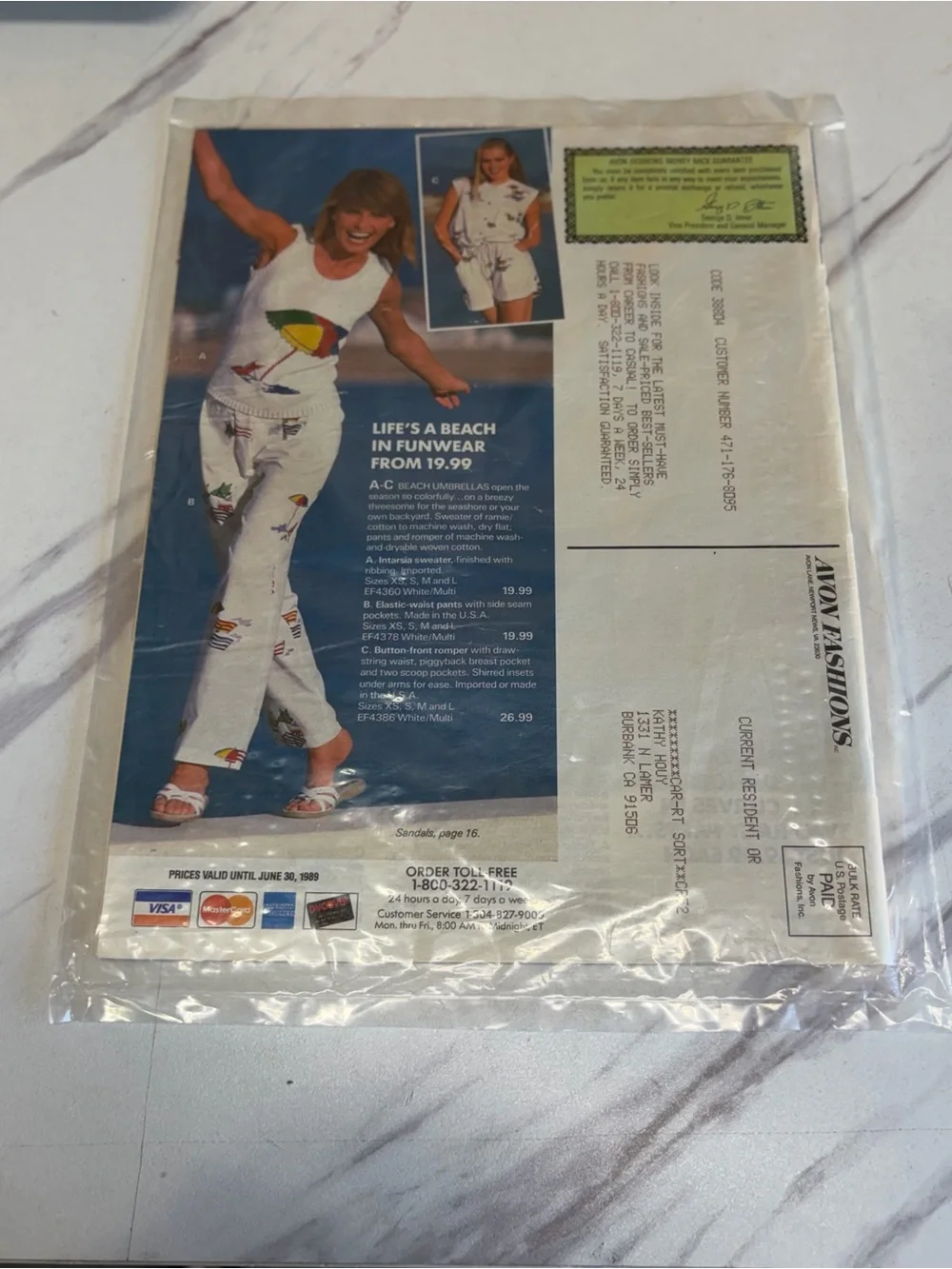 🔥 Vintage 1989 Avon Fashions Spring Summer Catalog Sealed New Old Stock NOS🔥